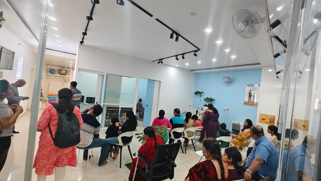 Patient education session at VBJ Bone & Joint Clinic, Kanakapura Road Bangalore